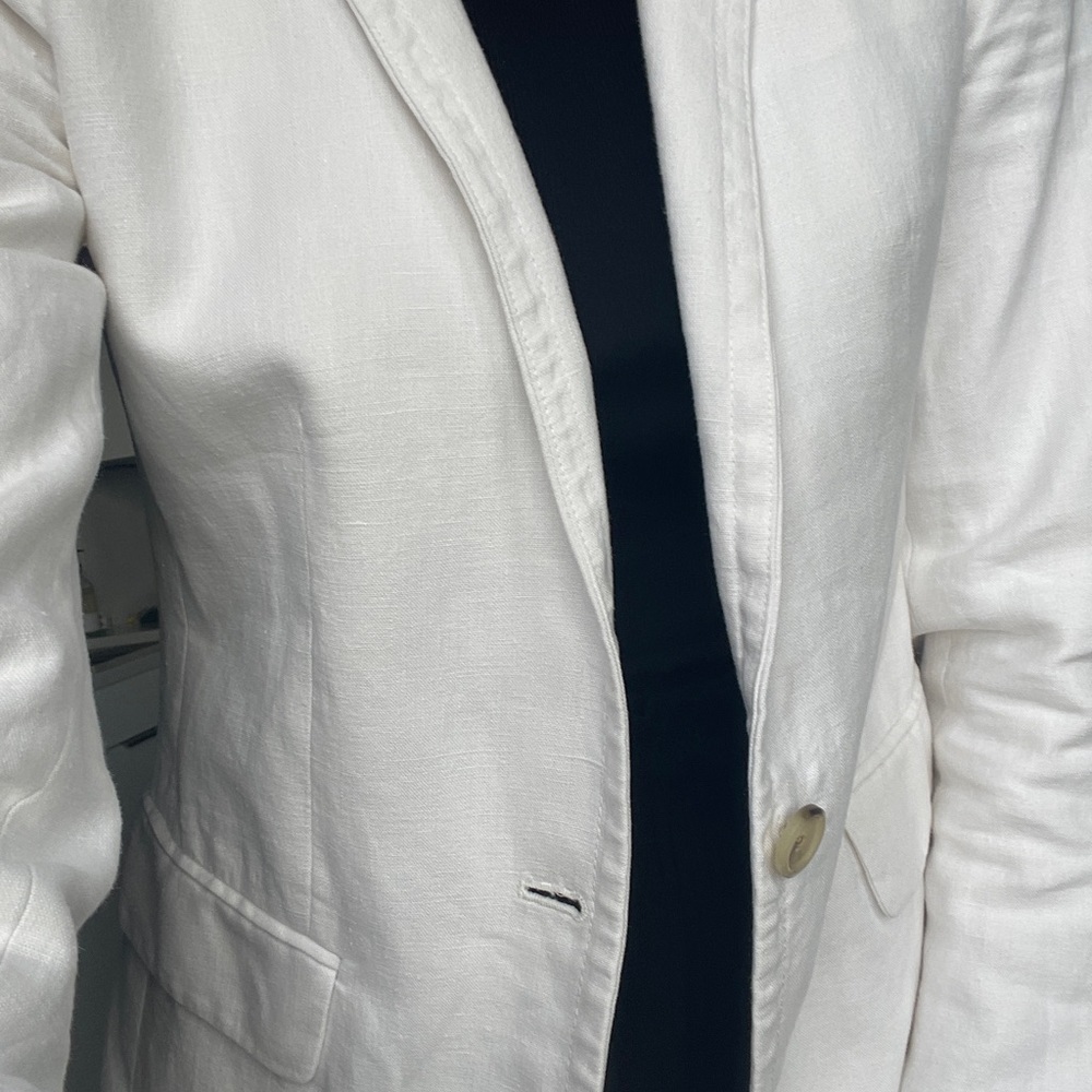 J.Crew TALL Regent Blazer White – Spring Capsule / Workwear / Quiet Luxury Lined - Picture 11 of 15